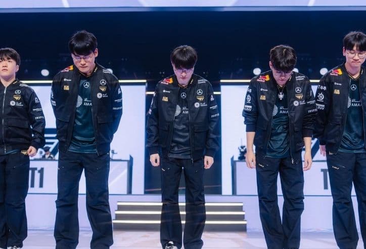 Đội tuyển T1 cúi đầu sau thất bại thảm hại trước CFO, phản ánh những sai lầm đắt giá.