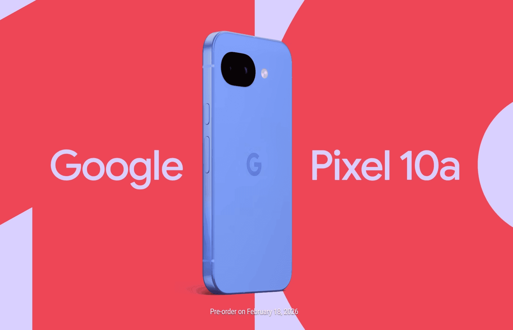 Điện thoại Google Pixel 10a màu xanh dương, đối thủ cạnh tranh chính của iPhone 17e trong phân khúc tầm trung.