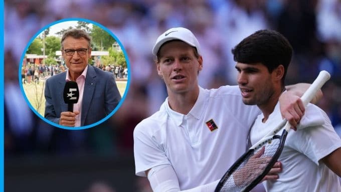 Jannik Sinner và Carlos Alcaraz, hai đối thủ lớn, được huyền thoại Wilander đánh giá là vượt trội phần còn lại.