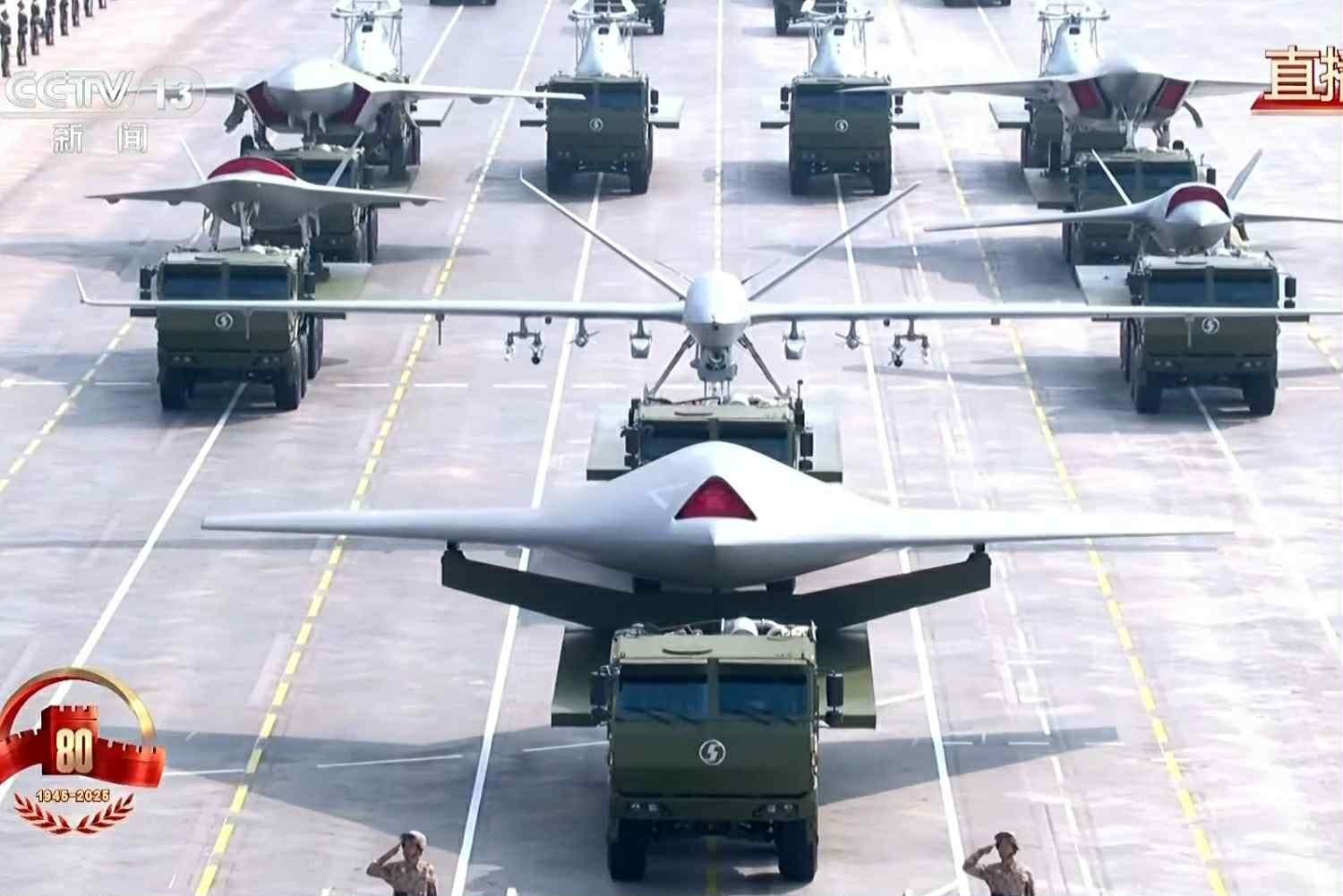 Khối UAV tác chiến tiên tiến của Trung Quốc được trình diễn trong lễ duyệt binh.
