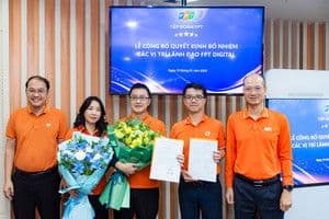 Lễ công bố quyết định bổ nhiệm lãnh đạo FPT Digital, thể hiện sự tái cấu trúc và định hướng mới của FPT.