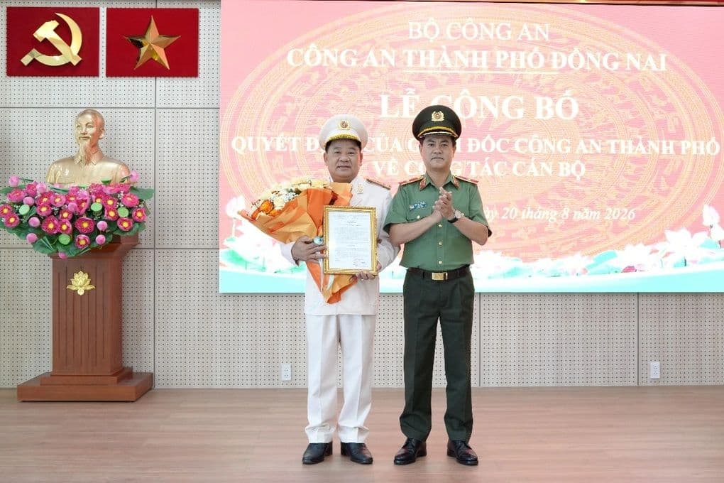 Lễ công bố quyết định bổ nhiệm sĩ quan cấp Đại tá tại Công an TP Đồng Nai
