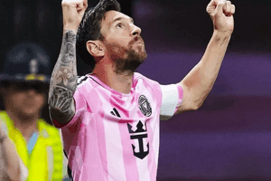 Lionel Messi trong màu áo Inter Miami, người sẽ vắng mặt trong trận đấu quan trọng.