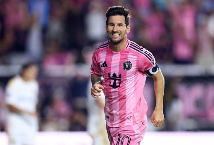 Lionel Messi trong màu áo Inter Miami thi đấu tại giải MLS.