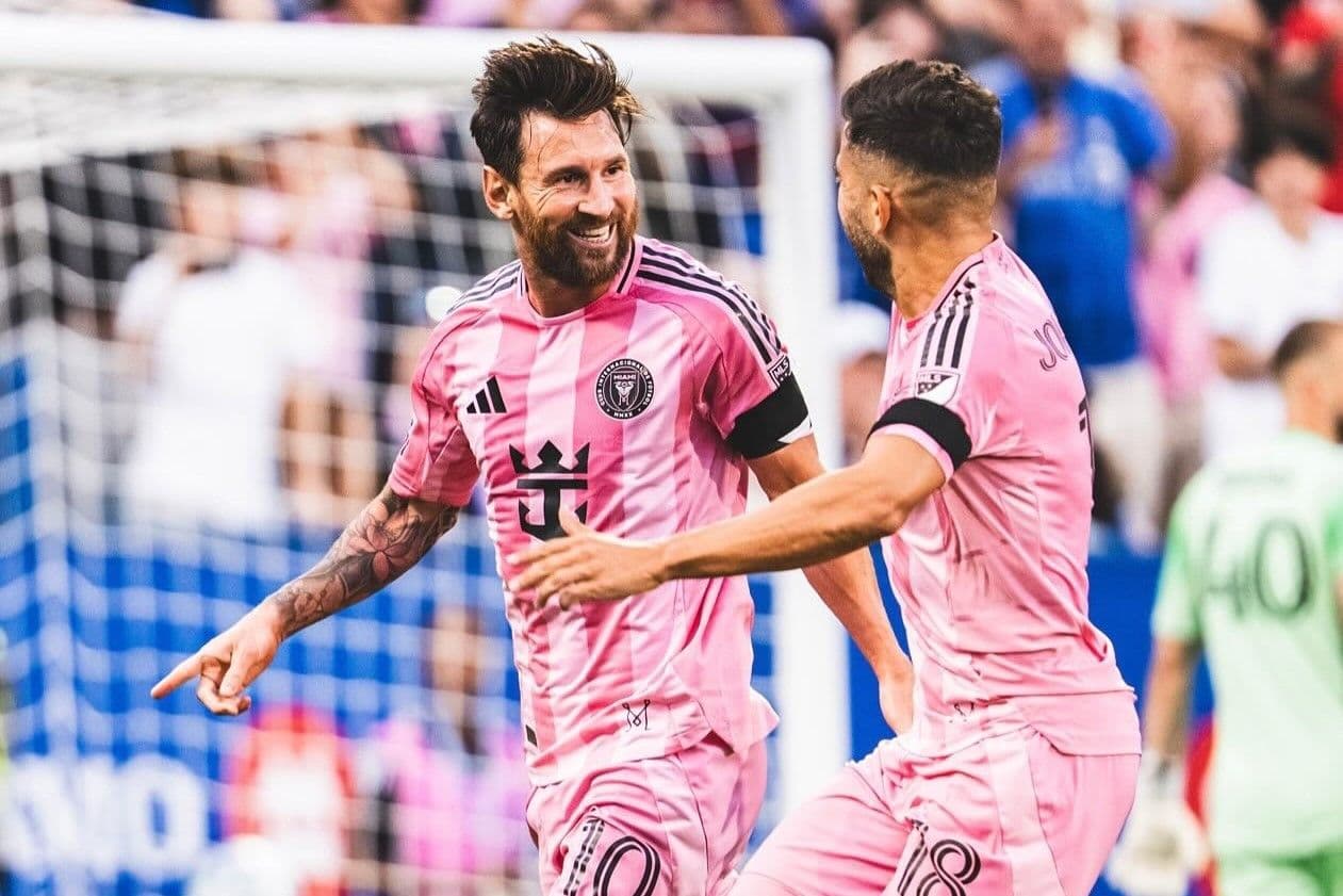 Lionel Messi và đồng đội ăn mừng, tượng trưng cho tham vọng phát triển của MLS hướng tới World Cup 2026.