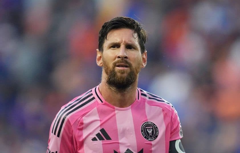 Lionel Messi với vẻ mặt thất vọng trong trận thua của Inter Miami trước Cincinnati.