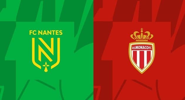 Logo của FC Nantes và AS Monaco trước trận đấu vòng 10 Ligue 1.