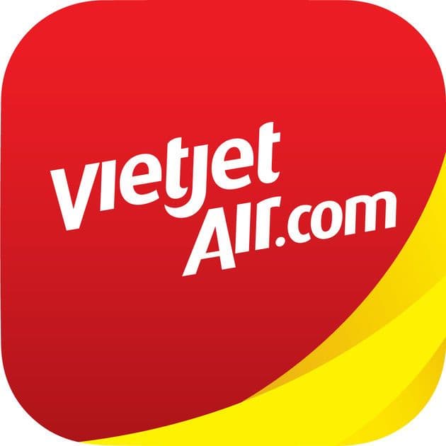 Logo của hãng hàng không VietJet Air, biểu tượng cho sự bứt phá trên bầu trời Việt Nam.