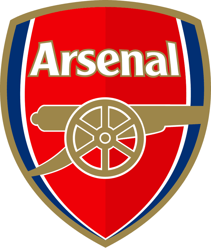 Logo câu lạc bộ Arsenal, biểu tượng cho hành trình chinh phục danh hiệu Champions League và tiềm năng viết nên lịch sử.