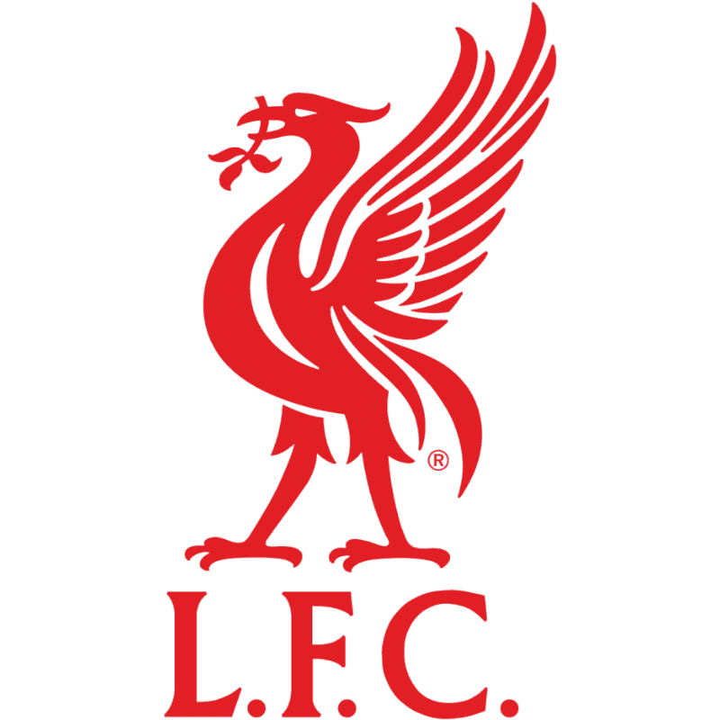 Logo câu lạc bộ Liverpool FC màu đỏ với hình chim Liverbird
