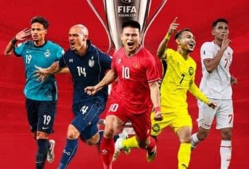 Logo FIFA ASEAN Cup 2026 cùng các cầu thủ Đông Nam Á, tượng trưng cho nền tảng phát triển và những câu hỏi về bản sắc giải đấu.