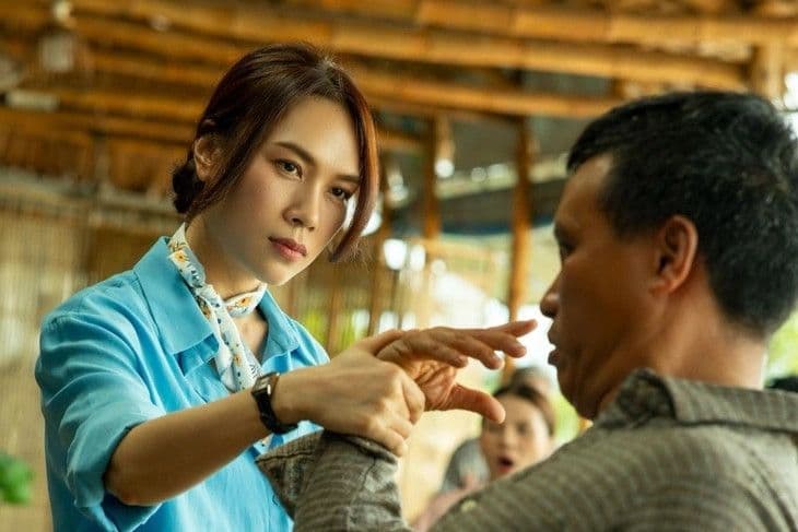 Mỹ Tâm trong một cảnh phim 'Tài' bị khán giả nhận xét về diễn xuất