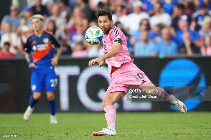 Messi thi đấu trong trận Inter Miami thua Cincinnati 0-3 tại MLS
