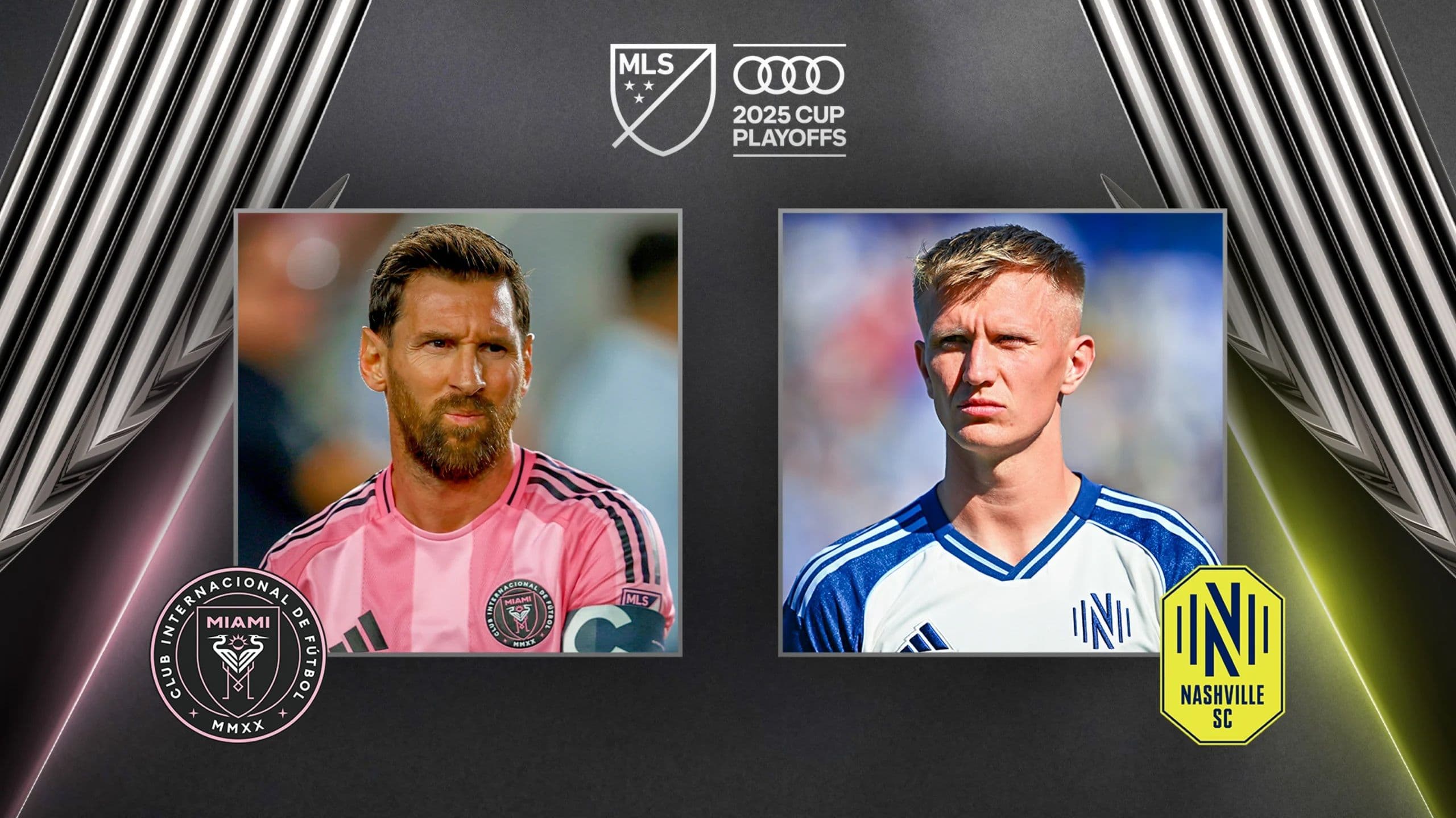 Messi trong màu áo Inter Miami ăn mừng bàn thắng, thể hiện niềm hy vọng cho trận playoff quyết định.