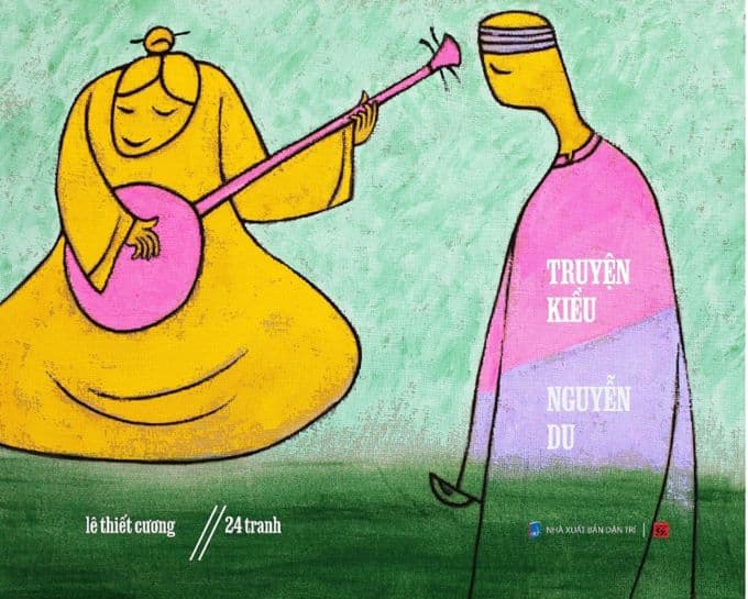 Minh họa tối giản của Lê Thiết Cương cho tác phẩm 'Truyện Kiều'.