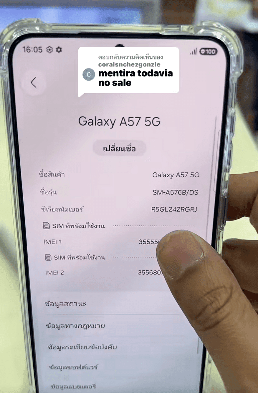 Màn hình điện thoại Samsung Galaxy A57 5G hiển thị giao diện người dùng, sẵn sàng cho trải nghiệm gaming và đa nhiệm.