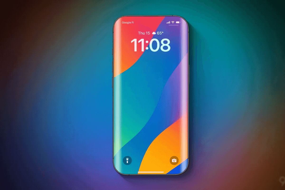 Màn hình tràn viền của iPhone, tượng trưng cho trải nghiệm sử dụng vượt trội nhờ viên pin dung lượng lớn.