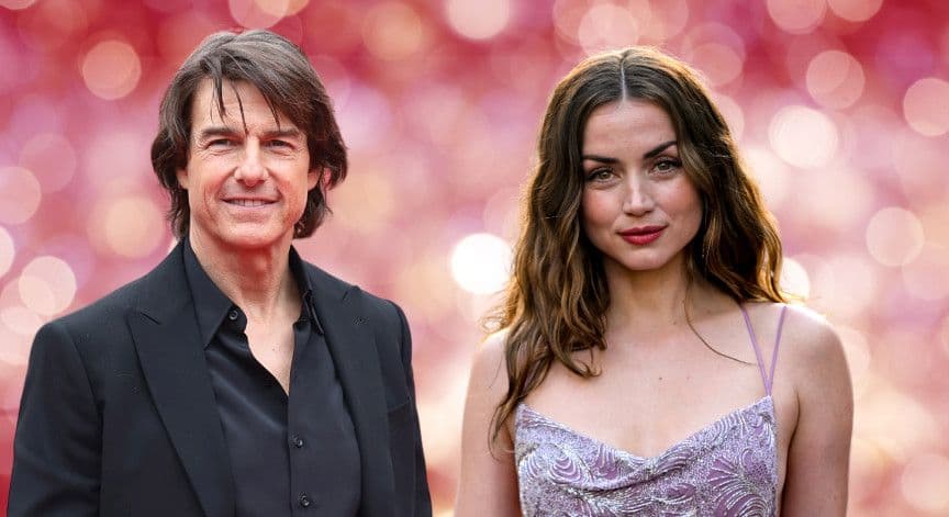 Nữ diễn viên Ana de Armas và Tom Cruise tại sự kiện.