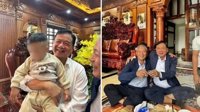 Ông Đinh La Thăng sau khi ra tù, hình ảnh được lan truyền trên mạng xã hội.