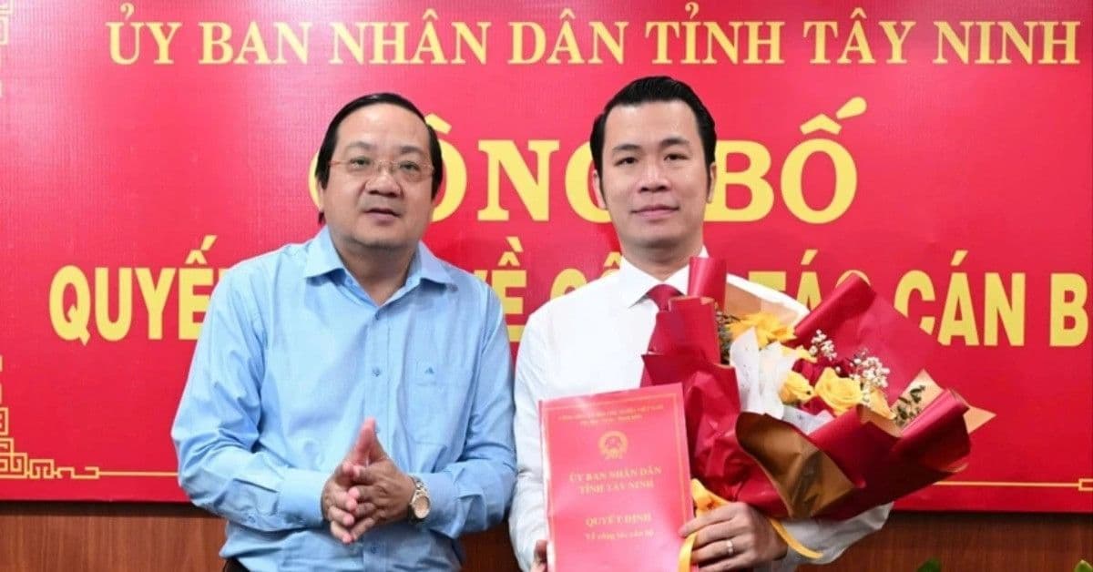 Ông Trương Tấn Sơn nhận quyết định bổ nhiệm Giám đốc Sở Công Thương tỉnh Tây Ninh