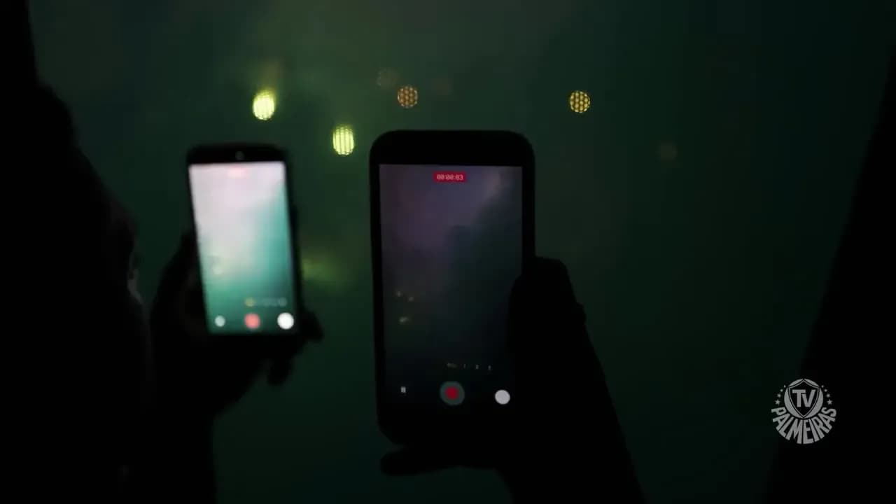 Người hâm mộ Palmeiras ghi lại khoảnh khắc lịch sử tại sân vận động Allianz Parque