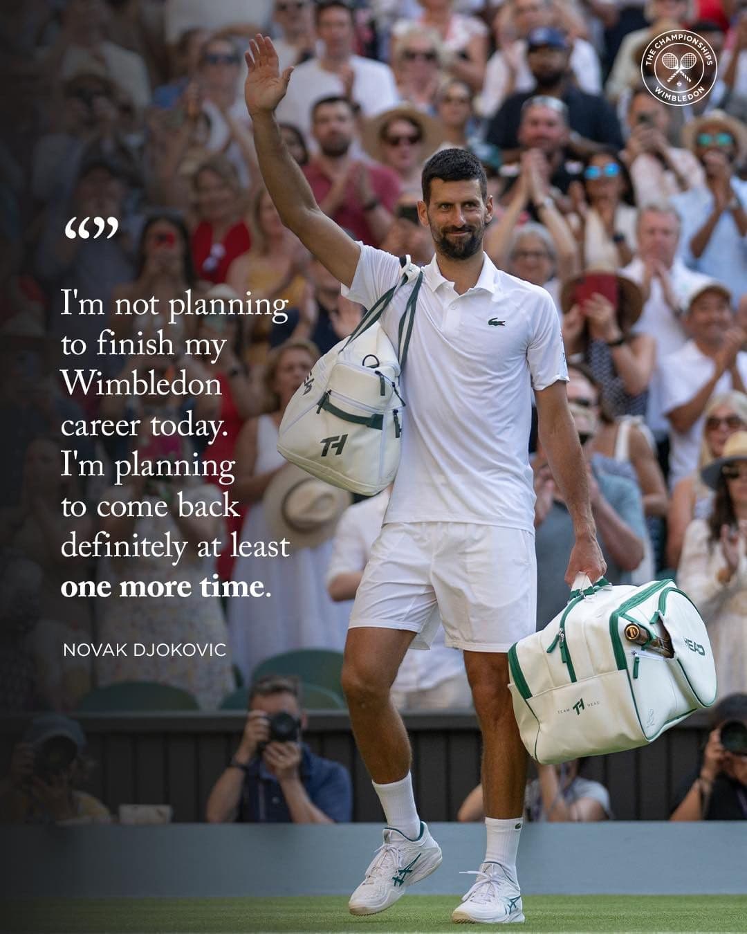 Novak Djokovic rời sân sau thất bại tại Wimbledon 2025, đánh dấu sự thử thách bản lĩnh.