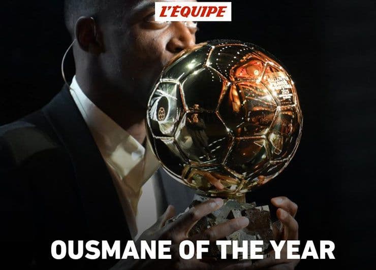 Ousmane Dembele hôn Quả bóng vàng 2025, vinh quang cá nhân sau một mùa giải rực rỡ.