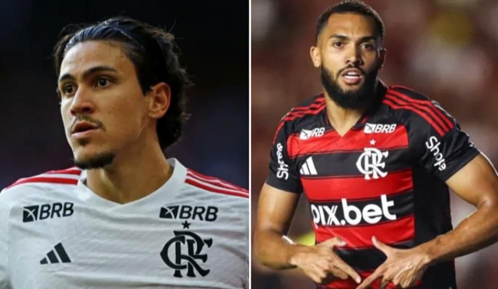 Pedro và Juninho, hai tiền đạo Flamengo liên quan đến quyết định thay người gây tranh cãi