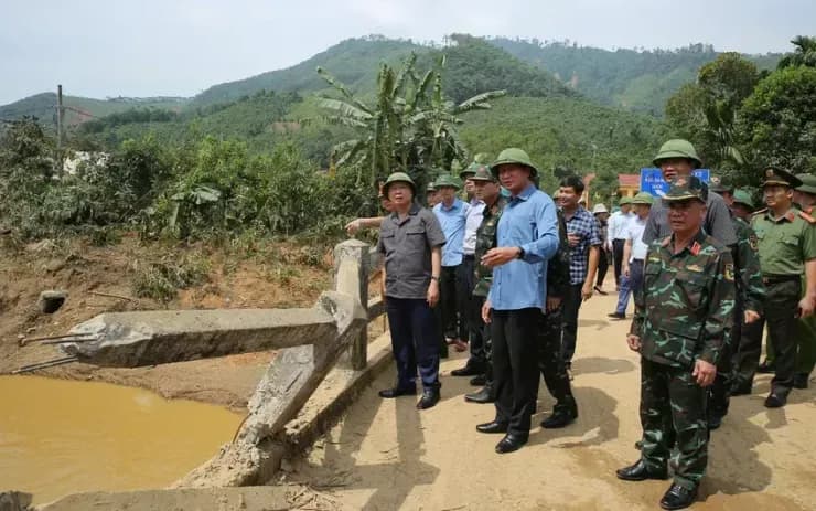 Phó Thủ tướng Trần Hồng Hà kiểm tra công tác ứng phó và khắc phục hậu quả thiên tai tại Lào Cai.