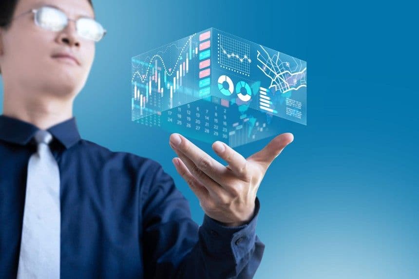 Phân tích kỹ thuật thị trường chứng khoán với các biểu đồ và chỉ báo tài chính.