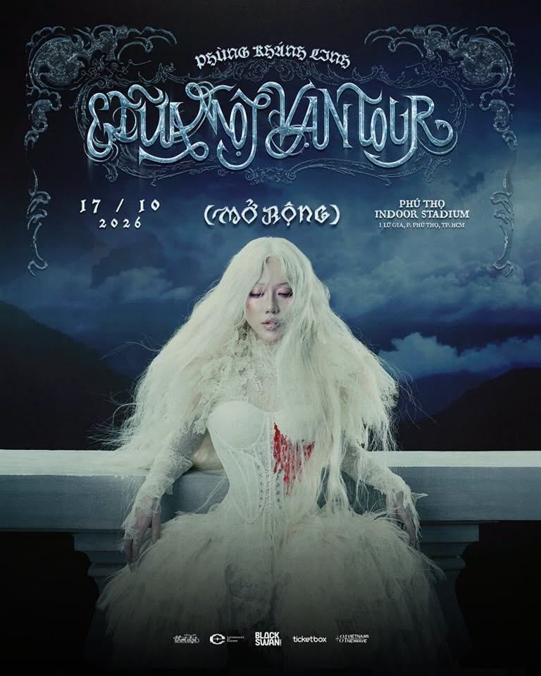 Poster thông báo live concert Giữa Một Vạn Tour của Phùng Khánh Linh.