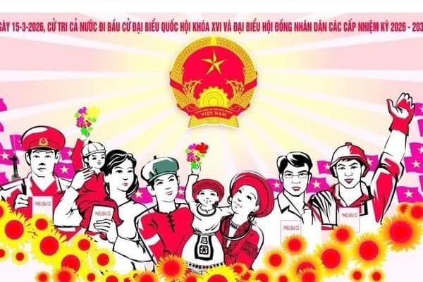 Poster tuyên truyền về bầu cử, thể hiện sự tham gia và niềm tin của cộng đồng vào các giá trị chung.