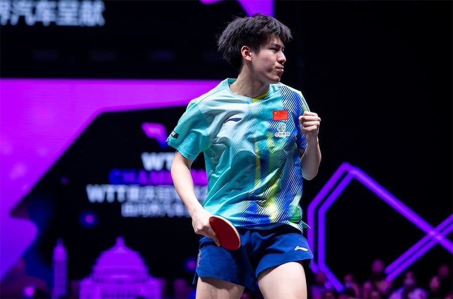 Sao trẻ Wen Ruibo thi đấu tại WTT, đại diện cho thế hệ tài năng mới đầy triển vọng.