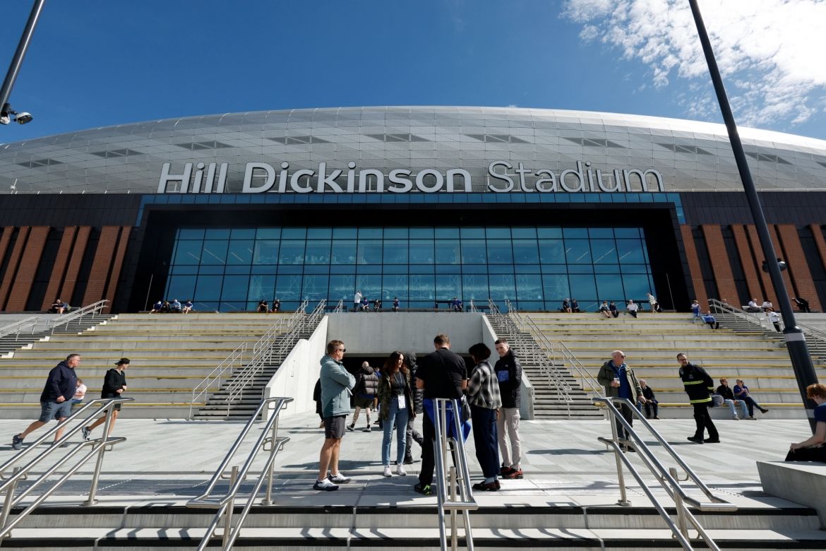 Sân vận động Hill Dickinson mới của Everton với người hâm mộ