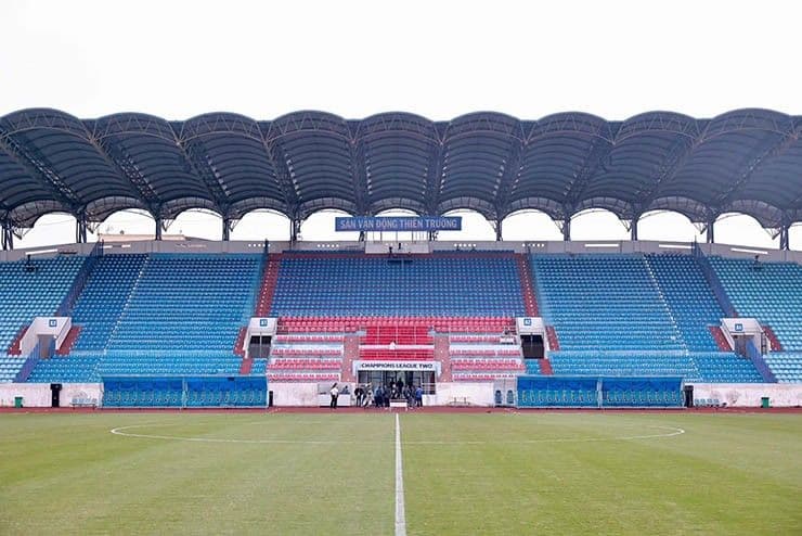 Sân vận động Thiên Trường, nơi diễn ra trận đấu giữa Nam Định và Gamba Osaka tại Cúp C2 châu Á.