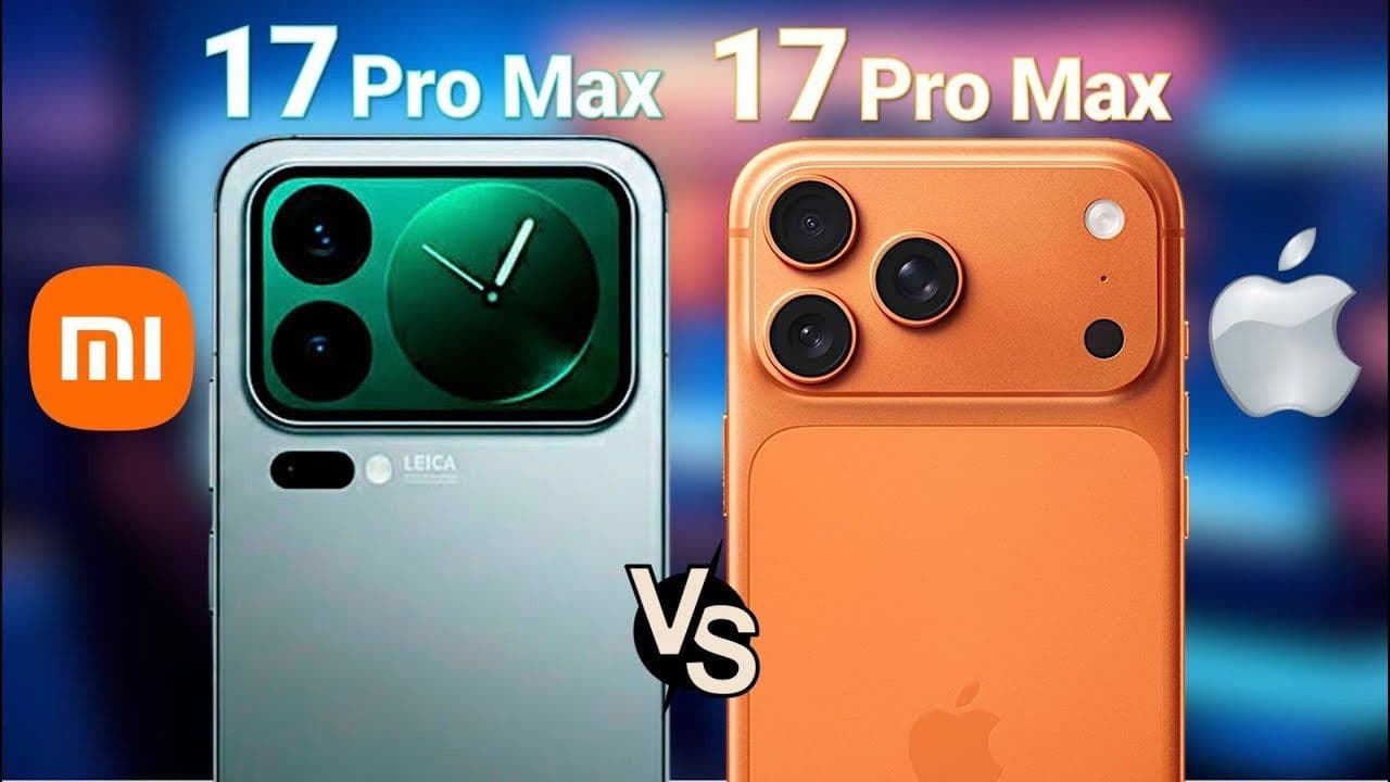 So sánh thiết kế mặt lưng Xiaomi 17 Pro Max và iPhone 17 Pro Max