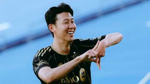 Son Heung Min trong màu áo LAFC, thể hiện sức hút mạnh mẽ trên thị trường áo đấu MLS.