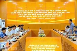 Tổ công tác Thanh tra Chính phủ làm việc tại TP Huế, thể hiện sự minh bạch và trách nhiệm trong công tác kiểm tra, củng cố niềm tin công chúng