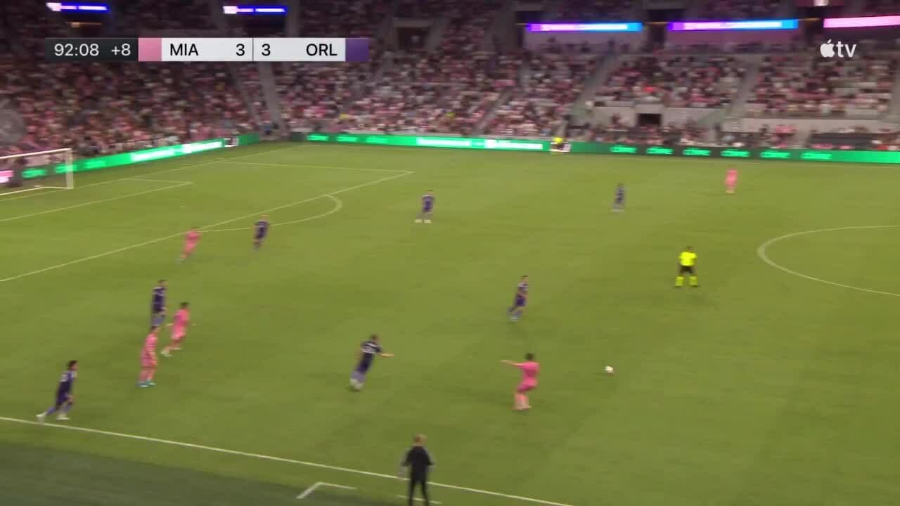 Tỷ số 3-3 giữa Inter Miami và Orlando City, thể hiện màn lội ngược dòng của Orlando City.