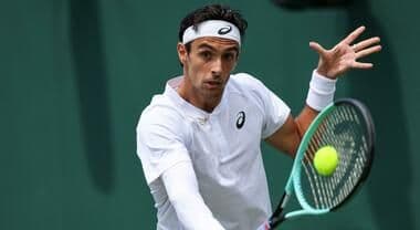 Tay vợt Lorenzo Musetti, một trong những hạt giống người Ý tại Cincinnati