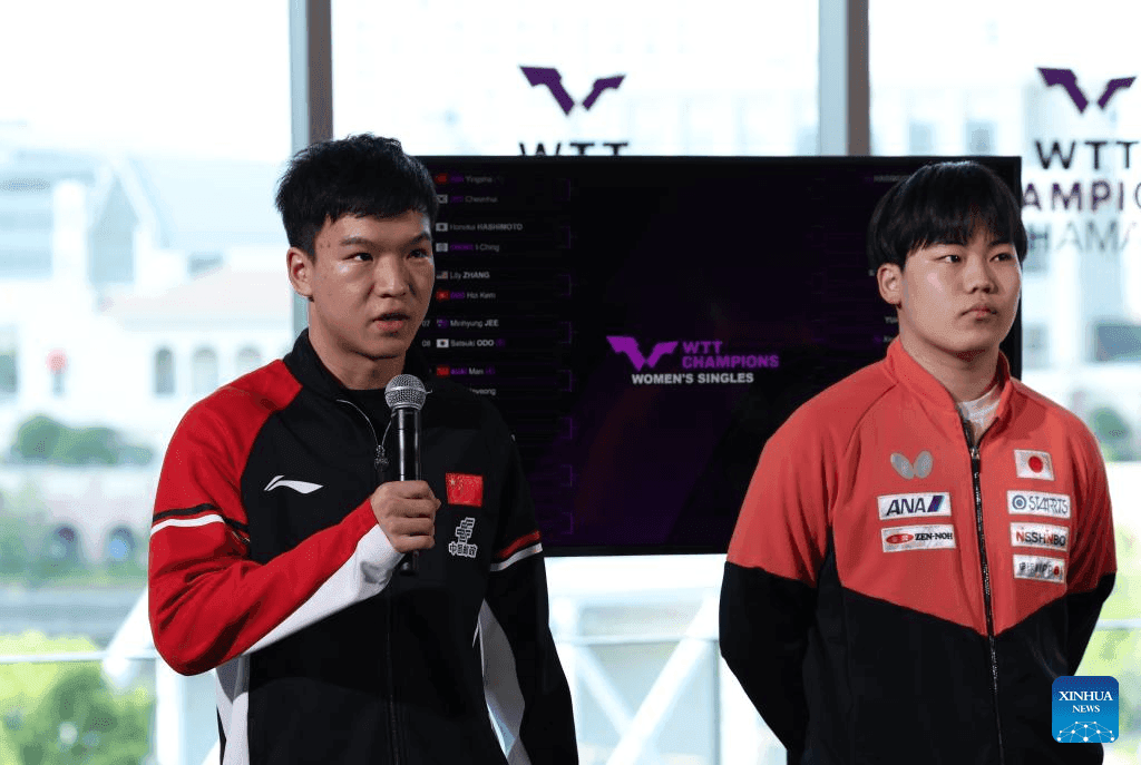 Tay vợt Nhật Bản và Trung Quốc tại sự kiện WTT Champions Yokohama 2025