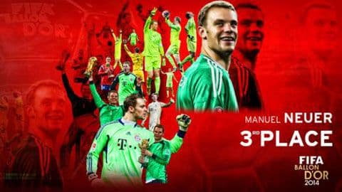 Thủ môn Manuel Neuer, biểu tượng của hàng phòng ngự vững chắc, với các danh hiệu.