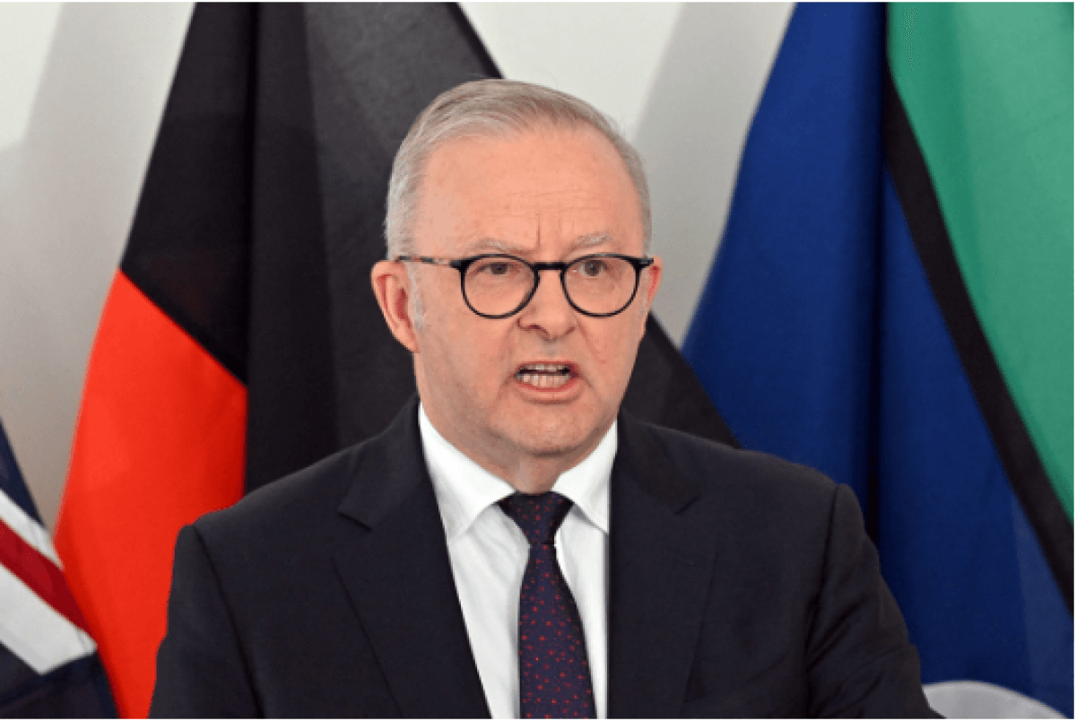 Thủ tướng Australia Anthony Albanese phát biểu, thể hiện quan ngại về chủ quyền dữ liệu sau vụ AI xâm nhập.