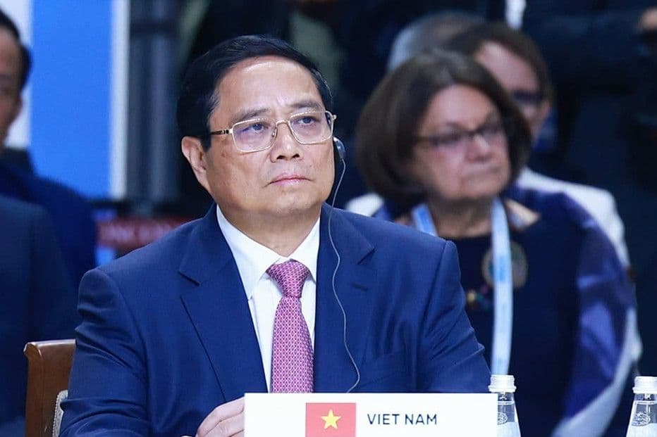 Thủ tướng Phạm Minh Chính tại Hội nghị BRICS mở rộng, nơi ông đã trích dẫn câu nói của Macxim Gorky.