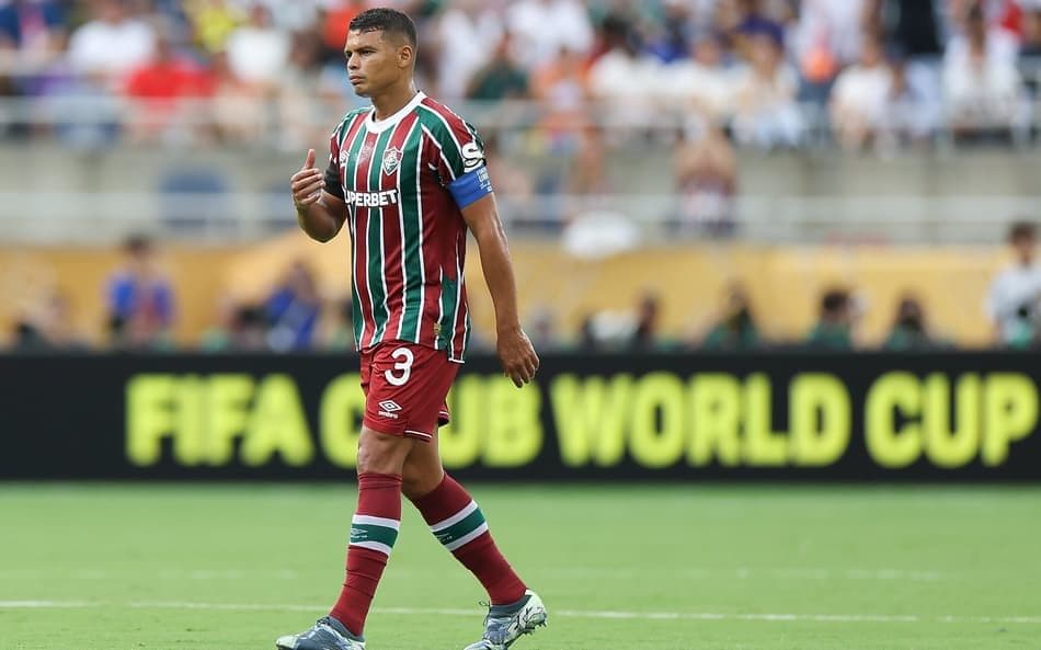 Thiago Silva, đội trưởng Fluminense, trên sân đấu FIFA Club World Cup.