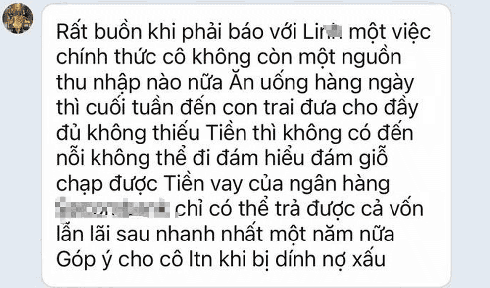 Tin nhắn thể hiện sự tuyệt vọng về tài chính và nợ nần, phản ánh những câu chuyện đau lòng của nạn nhân hợp đồng kỳ nghỉ.
