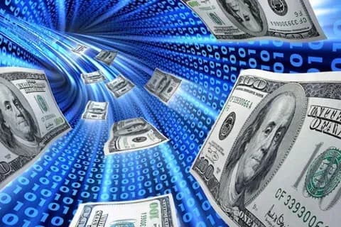 Tiền tệ kỹ thuật số và luồng dữ liệu nhị phân, biểu tượng cho tương lai số hóa của xổ số miền Bắc.