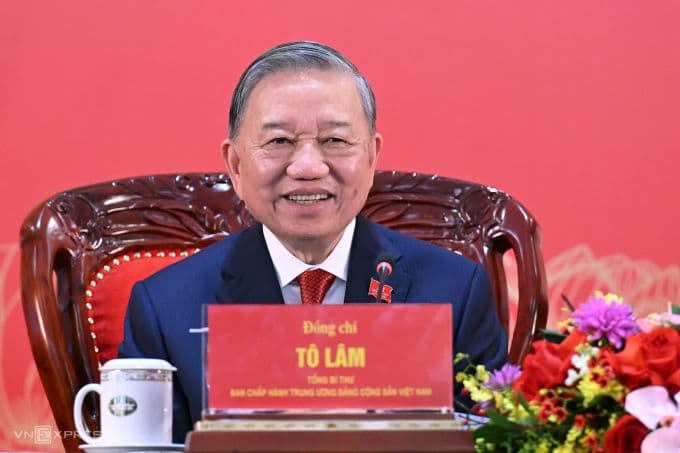 Tổng Bí thư Tô Lâm phát biểu tại một sự kiện quan trọng, thể hiện vai trò lãnh đạo của Đảng