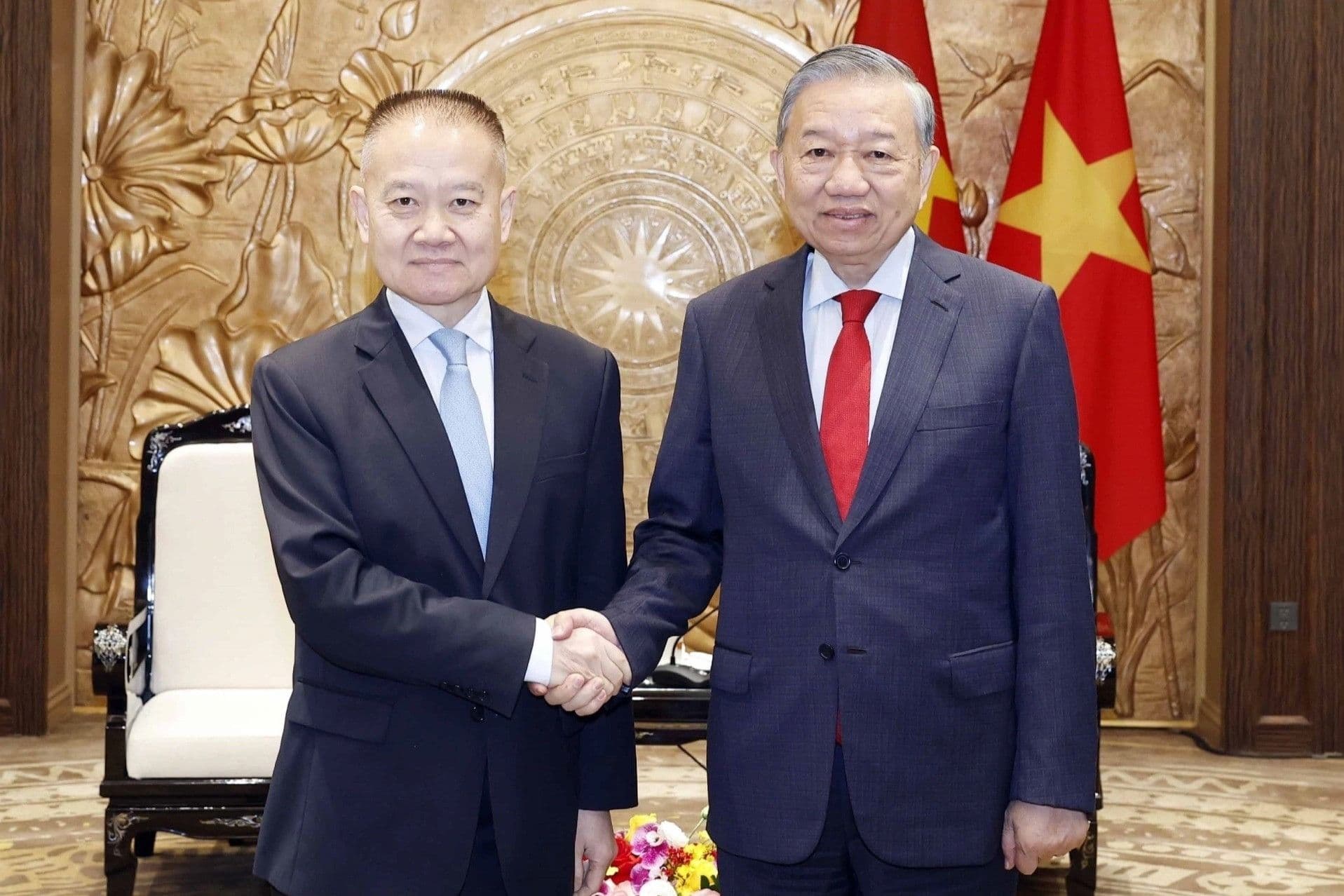 Tổng Bí thư Tô Lâm tiếp đặc phái viên Trung Quốc, củng cố đối thoại chiến lược