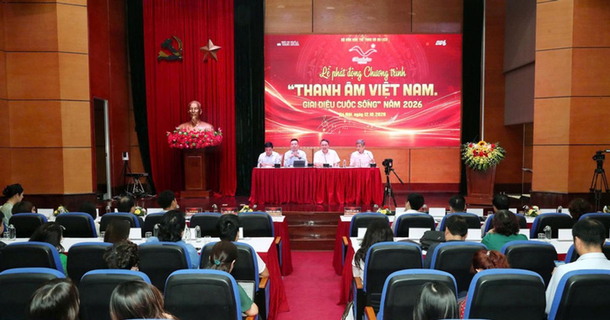 Toàn cảnh Lễ phát động Chương trình Thanh âm Việt Nam - Giai điệu cuộc sống năm 2026.